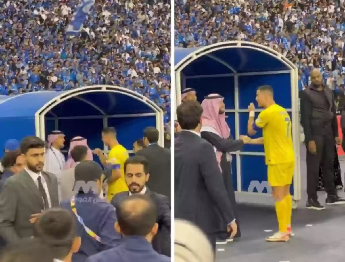 حوار خاص يجمع كريستيانو وفهد بن نافل بعد خسارة النصر أمام الهلال