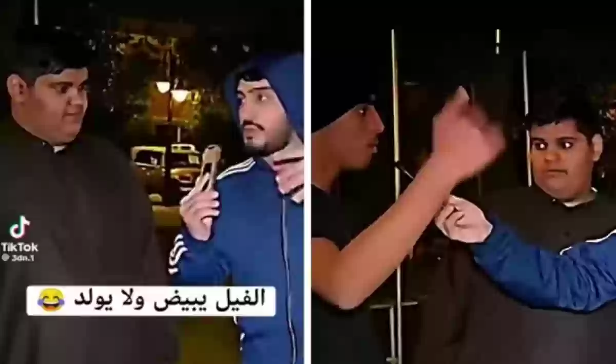 مسابقة طريفة بين شابين.. 